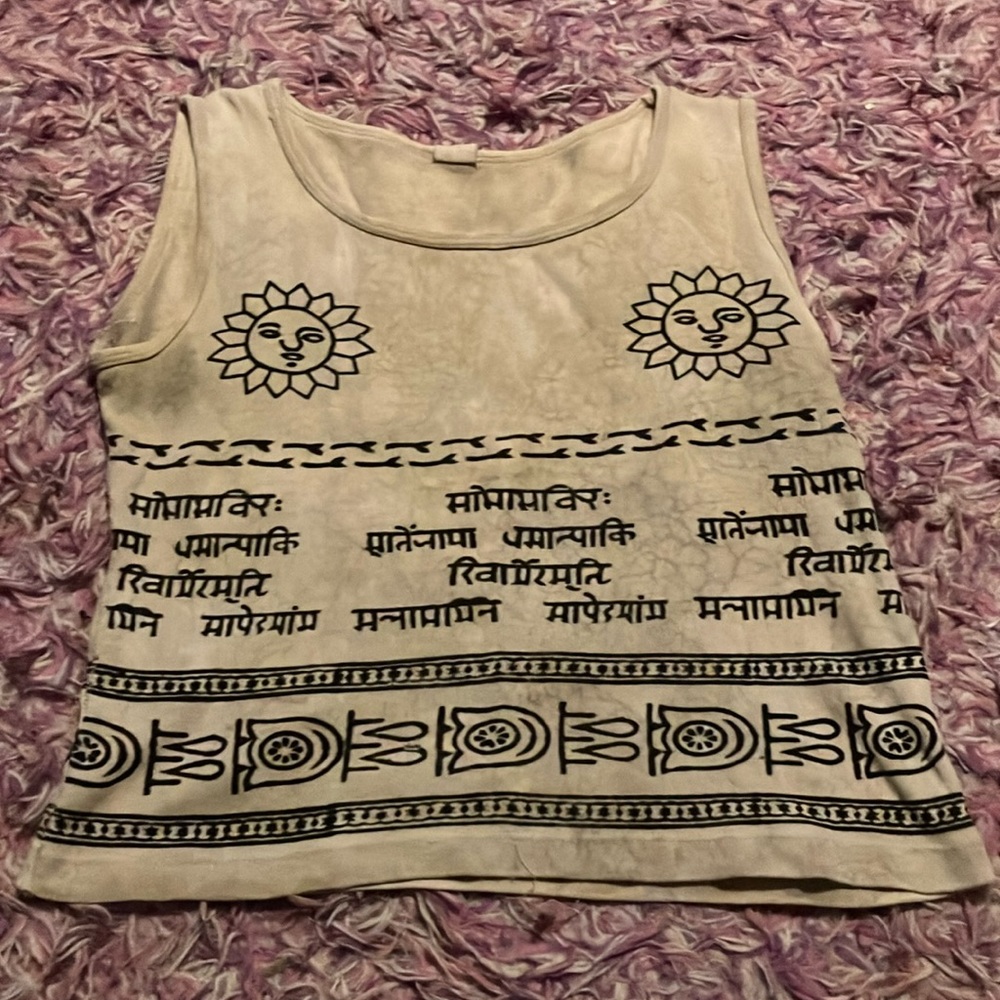 Hindi crop tank